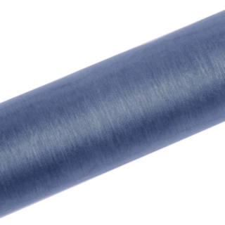Harmaansininen organza-kangasrulla