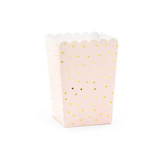 Popcorn-astiat Vaaleanpunainen