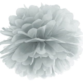Pompom Vaaleanharmaa