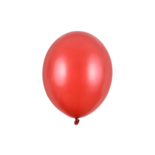 Lateksi-ilmapallot Metallic Poppy Red