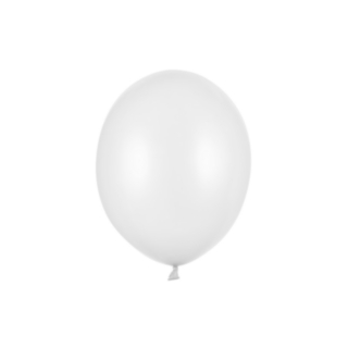 Lateksi-ilmapallot Metallic Pure White
