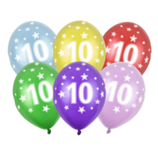 10-vuotias Ilmapallot Värisekoitus