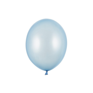 Lateksi-ilmapallot Metallic Baby Blue