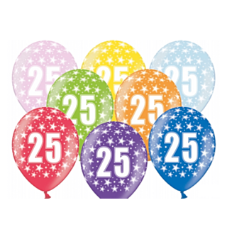 25 vuoden ilmapallot värilajitelma