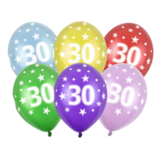30-vuotisilmapallot Värisekoitus