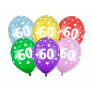 60-vuotisilmapallot Värisekoitus