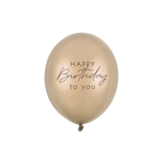 Happy Birthday To You Lateksipallot Cold Gold