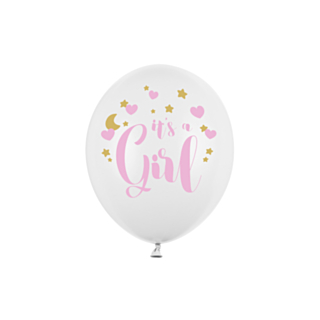 It's A Girl Ilmapallot Vaaleanpunainen