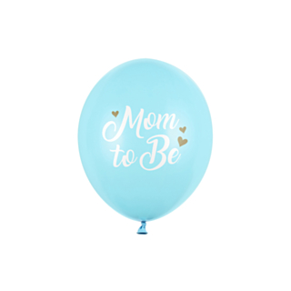 Mom To Be ilmapallot vaaleansininen