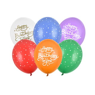 Happy Birthday -ilmapallot sekoitus