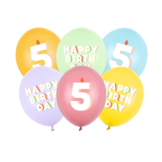 5-Vuotis Syntymäpäivä Lateksipallot