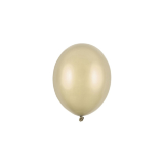 Metallinhohtoiset Mini Lateksi-ilmapallot Cold Gold