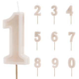 Numero Kakkukynttilä Harmaa Numero Kakkukynttilä Harmaa
