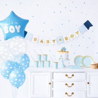 Babyshower-juhlapaketti vaaleansininen