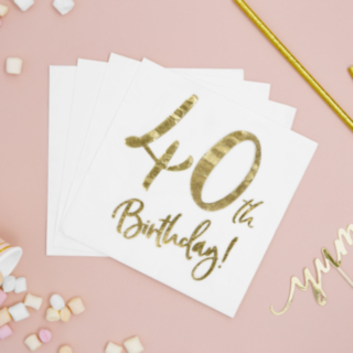 40th Birthday -servetit