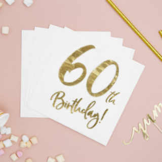 60th Birthday -servetit