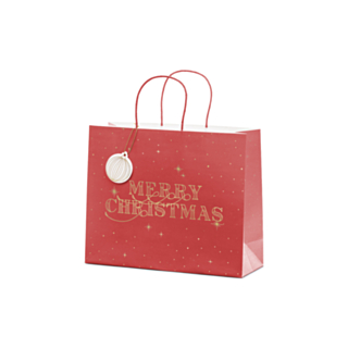 Merry Chistmas Lahjapussi Punainen