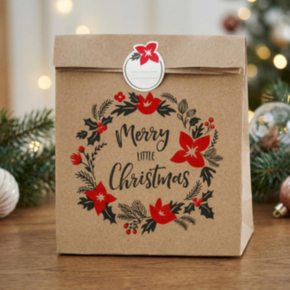 Vintage Merry Christmas Lahjakassit