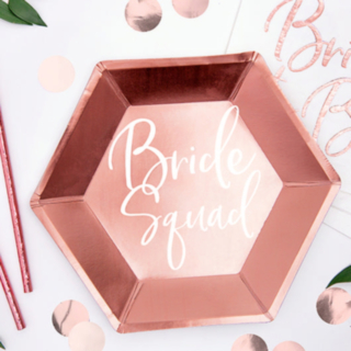 Bride Squad Pahvilautaset Ruusukulta