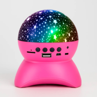 Bluetooth Starlight LED Højttaler Vaaleanpunainen