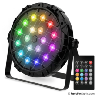LED Diskovalot 18 RGB Monivärinen