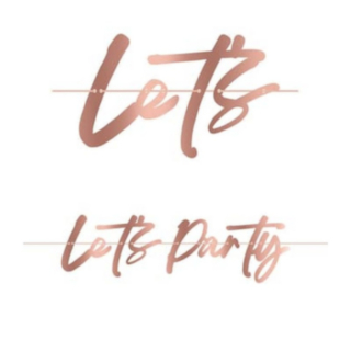 Let's Party Koristenauha Ruusukulta