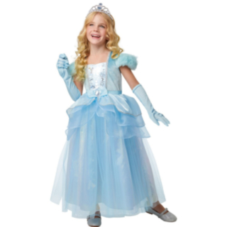 Sininen Prinsessa Deluxe Lastenasu