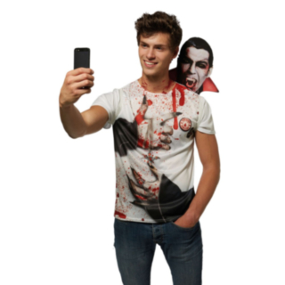 Vampyyri Selfie T-paita Olkapääasu