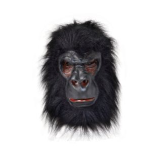 Gorilla Lateksinaamari Musta