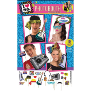 80-Luvun Photobooth-Selfie Rekvisiitta