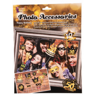 50 Vuotis Syntymäpäivä Photobooth Setti