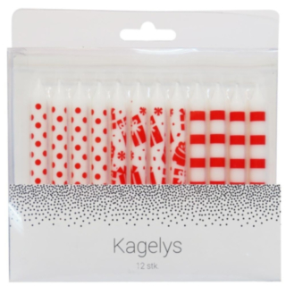 Tanskan Lippu Kakkukynttilät