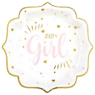 Baby Girl -pahvilautaset