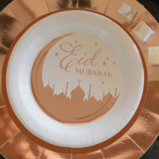 Eid Mubarak -lautaset