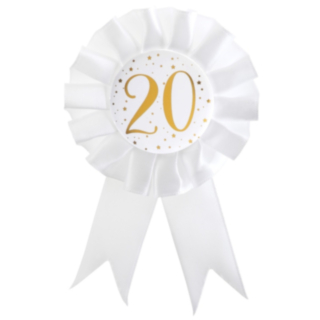 20 Vuotis Ruusuke Valkoinen/Kulta