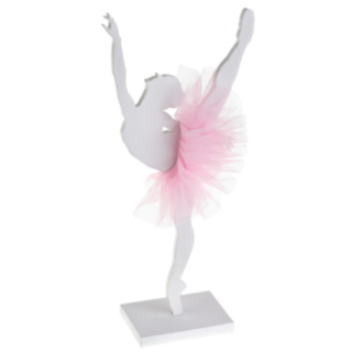 Ballerina Pöytäkoriste Figuuri Vaaleanpunainen