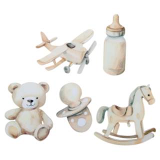 Little Teddy Pöytäkoriste Norsunluunvalkoinen