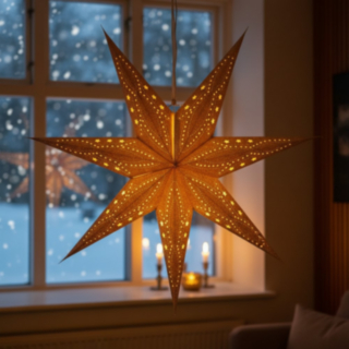 Kimalteleva LED-joulutähti