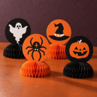 Halloween hunajakennopallo pöytäkoristeet