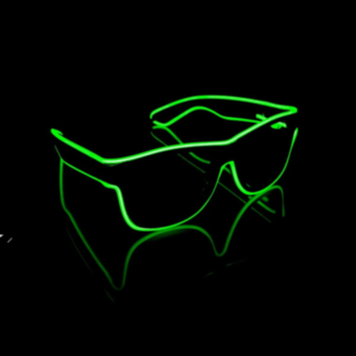 LED Wayfarer Silmälasit Vihreä