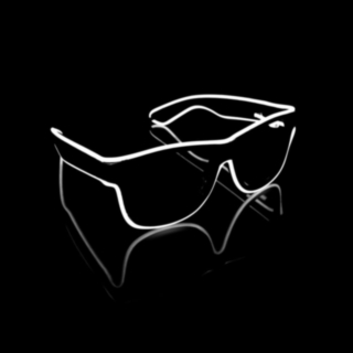 LED Wayfarer Silmälasit Valkoinen