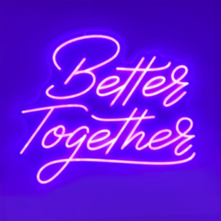 Better Together Neonvalo Kyltti