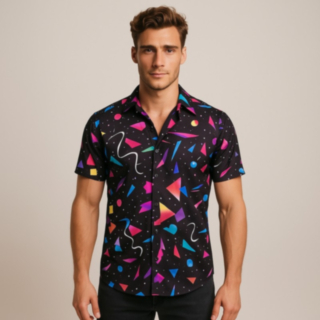 Geometrinen Neon Paita