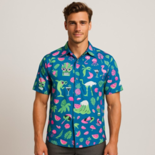 Cartoon Tiki Havaijipaita