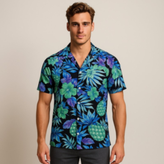 Violet Hibiscus Havaijipaita