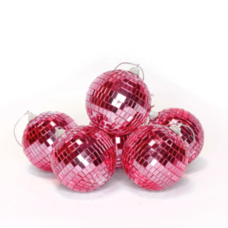 Diskopallot Pinkki 8 cm