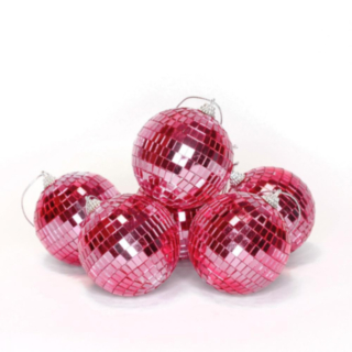 Diskopallot Pinkki 8 cm