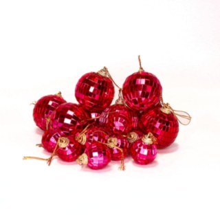 Diskopallot Pinkki 3-5 cm