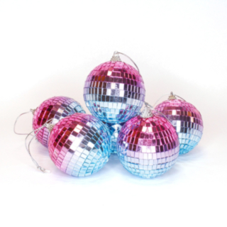 Diskopallot Sininen/Pinkki 8 cm