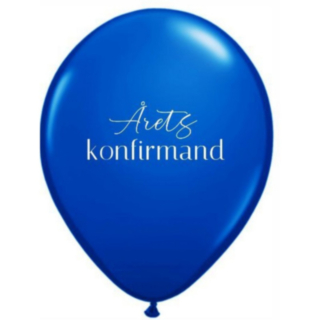 Årets Konfirmand Ilmapallot Tummansininen